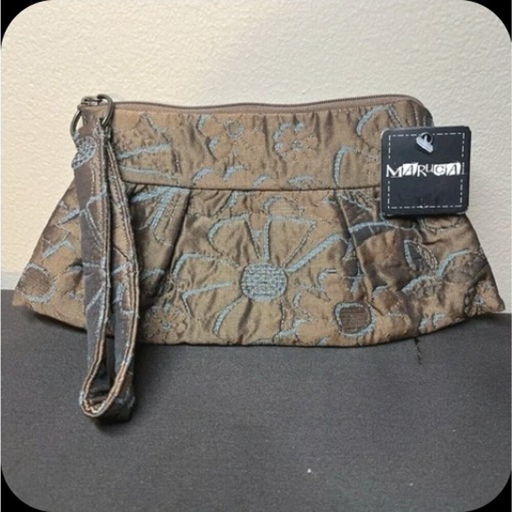 MARUCA Jacquard Fabric Tapestry Wristlet Clutch Handmade Boulder CO - New / NWT